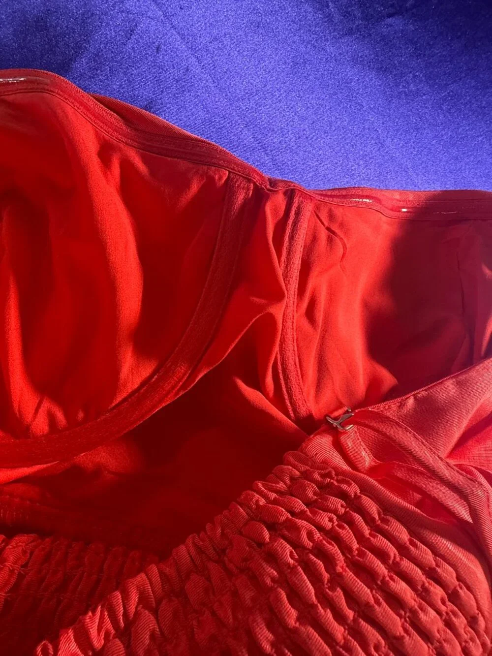 📌Future Collective Red Cocktail - Party Mini Dress with Pink Bow Accent - Picture 13 of 16